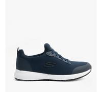 Skechers Women's Squad SR Sneaker, Navy Flat Knit, 2.5 UK