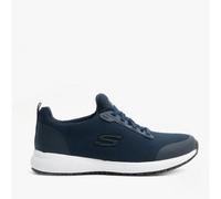 Skechers Women's Squad Sr Sneaker, Navy Flat Knit, 3 UK