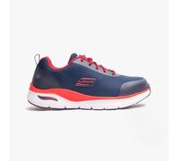 Skechers Work ARCH FIT SR - RINGSTAP Mens Workwear Lace-Up Trainers-Navy/Red