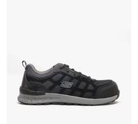 Skechers Work BULKLIN - LYNDALE Womens Workwear Lace-Up Trainers-Black/Grey