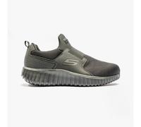 Skechers Work CICADES Mens Workwear Slip-On Trainers-Black