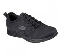 Skechers Ghenter Srelts Black Occupational Shoes for Women - Size 3