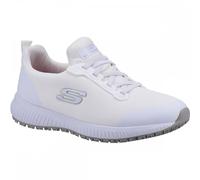 Skechers Squad SR Safety Slip Resistant Trainers - White, White, Size 5, Women White