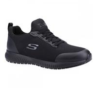 Skechers Men's Squad SR MYTON Sneaker, Black Textile/Synthetic, 10 UK