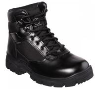 Skechers Men's Wascana Benen Boots, Black Leather W/Textile, 12 UK