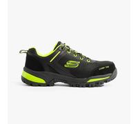 Skechers Work GATLON Mens Workwear Lace-Up Trainers-Black/Lime