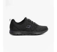 Skechers Work Ghenter-Srelt Womens Fabric Black Occupational/Non-Safety Trainers