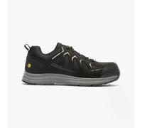 Skechers Work Malad II Mens Textile Lace-Up Workwear Black Safety Trainers