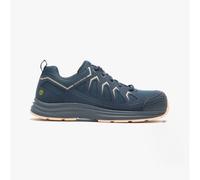 Skechers Work Malad II Mens Textile Lace-Up Workwear Navy/Tan Safety Trainers