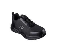 Skechers Work Mens Black Slip Resistant Arch Fit SR Ringstap with Alloy Safety Toe Trainers Black