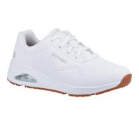 Skechers Men's Uno Sr Sutal Trainers, White Synthetic, 8 UK