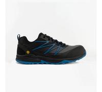 Skechers Men's Puxal ESD Composite Safey Toe Shoe Construction, Black/Blue, 9.5 UK