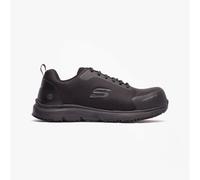 Skechers Work ULMUS Mens Workwear Lace-Up Trainers-Black