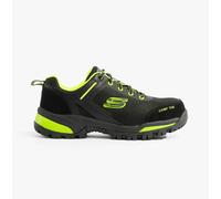 Skechers Men's Gatlon Strigax Work Shoes, Black Lime Leather/Synthetic/Textile, 9.5 UK