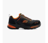 Skechers Men's Galton Pending Construction Boot, Black/Orange, 11 UK