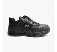 Skechers Men's Soft Stride Grinnel M Industrial Shoe, Black Leather/Black Mesh, 9.5 UK