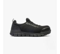 Skechers Work Synergy-Omat Mens Textile Slip-On Workwear Black Safety Trainers