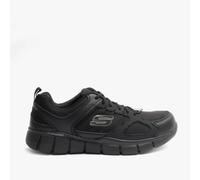 Skechers Work TELFIN-SANPHET Mens Workwear Lace-Up Trainers-Black