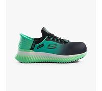 Skechers Women's Tilido Ombray Construction Boot, Black/Teal, 5.5 UK