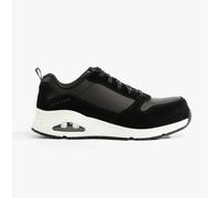 Skechers Work UNO SR - ELAINY Womens Workwear Lace-Up Trainers-Black/White