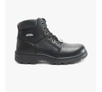 Skechers Work Workshire Mens Leather Lace-Up Steel Toe Black Safety Boots