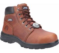 Skechers Mens Workshire Relaxed Fit Laced Safety Ankle Boots Brown UK Size 11 (EU 45.5)