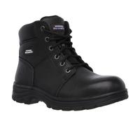 Skechers Workshire ST Black Leather Safety Boot With Steel Toe For Workwear