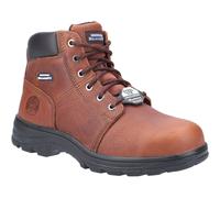 Skechers Workshire ST Black Leather Safety Boot With Steel Toe For Workwear