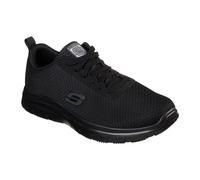 Skechers Men's Flex Advantage - Bendon Sr Sneaker, Black Mesh Water Stain Repellent Treatment, 10 UK