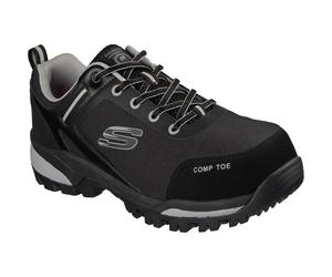 Skechers Workwear Gatlon Strigax Safety Trainer Black/Grey