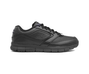 Skechers Workwear Mens Shoes Black Adults Lace Up Relaxed Fit Nampa SIZE