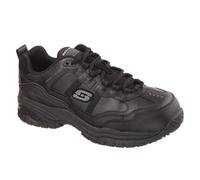 Skechers Workwear Soft Stride Grinnell Safety Shoe Black Memory Foam topped cu