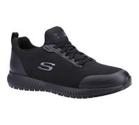 Skechers Squad Mens Slip Resistant Myton Work Shoes Black Size 7