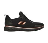 Skechers Workwear Squad SR Occupational Shoe Black/Rose Gold Memory Foam, Elec
