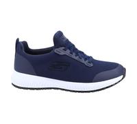 Skechers Workwear Squad SR Occupational Shoe Navy Memory Foam, Electrical Haza