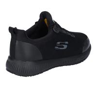 Skechers Womens Squad Slip Resistant Lace Up Safety Trainers Black UK Size 3 (EU 36)