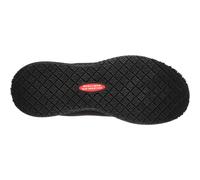 Skechers Women's Squad Sr Sneaker, Black Flat Knit/Rose Gold Trim, 6 UK