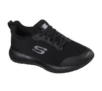Skechers Squad Sr Women's Sneakers, Black Flat Knit, 9 UK