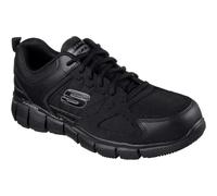 Skechers Work Footwear Telphin Sanphet Slip Resistant Shoe Black Size: UK11 - EU46 - US12