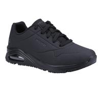 Skechers Work Relaxed Fit Uno SR Black Work Shoes for Men - Size 7