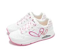 Skechers x James Goldcrown UNO-Twin Hearts White Pink Women Casual 177924-WRPK