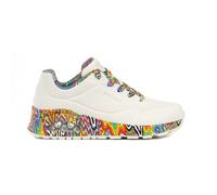 Skechers Jen Stark: UNO - Mini Drip 177959-WMLT Women's Trainers, White/Multi, White, 4 UK
