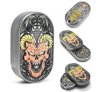 SKEDC Devil Fidget Slider,Stainless Steel Everyday Carry Finger Toy, Adult Sensory Toy, Helps Relieve Stress, Tension, and Anxiety,Suitable for Work,Study,Waiting, Gifts