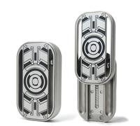 SKEDC Flipoo Fidget Slider -Stainless Steel Magnetic Fidget Toys for Adults,DeskFidgetsforAdults,Anxiety/ADHD/Annoy Relieving EDC Metal Fidget,Gift for Adults & Teen