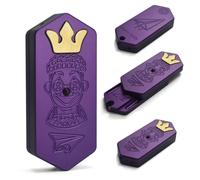 SKEDC Plane Fidget Slider ,with Ratchet-Like Sound & Vibration Feedback, EDC Fidget Toys Adults Sensory Toys Home Office Executive Desk Toys Gift forADHD/ADD/Autism (Purple)