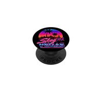 Skeg Vegas Neon Retro 80s Sunset T-Shirt Vintage Synthwave PopSockets Adhesive PopGrip