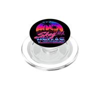 Skeg Vegas Neon Retro 80s Sunset T-Shirt Vintage Synthwave PopSockets PopGrip for MagSafe