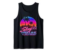 Skeg Vegas Neon Retro 80s Sunset T-Shirt Vintage Synthwave Tank Top