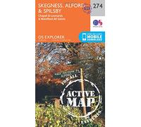 Skegness, Alford & Spilsby Map | Weatherproof | Chapel St Leonards & Wainfleet All Saints | Ordnance Survey | OS Explorer Active Map 274 | England | Walks | Hiking | Maps | Adventure