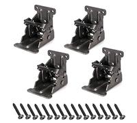 Skelang Folding Brackets 0-90 Degree, Self Lock Foldable Leg Hinges, Table Extension Brackets with Screws, Pack of 4